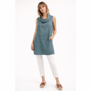 Maggie’s Organics Organic Linen Cowl Neck Tunic